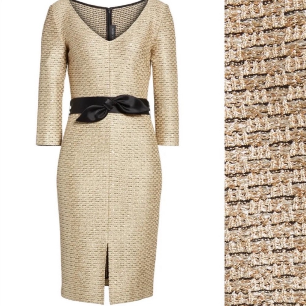 ST. JOHN COLLECTION Glamour Sequin Knit Dress 10